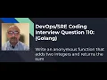 Coding Interview Question 111 Golang Anonymous Functions