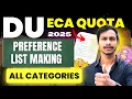 Download Lagu Preference List making- ECA QUOTA DU 2025 | How To Fill Preference List For ECA Category DU UG 2025
