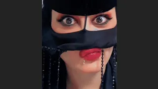 saudi arabian woman wearing a niqab dancing conversation today