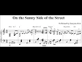 [Jazz Standard] 'On the Sunny Side of the Street' for solo piano (sheet music)