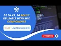 Create Dynamic Customizable List Component in React Search Filter Feature Step-by-Step Guide