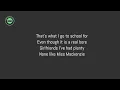 Busted - What I Go to School For (Lyrics)