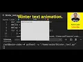 tkinter text animation to prints text character by character to a canvas