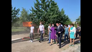 Оксана Фадина проверила отремонтированные дороги в Ленинском округе