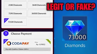FREE 73 100 DIAMONDS FROM CODASHOP GOOD TO BE TRUE