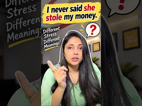 This One Sentence Has 7 Different Meanings! 🤯 #learnenglish #serenepaathshala