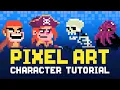 Pixel Art Character Design Tutorial - Step By Step