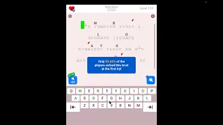 Cryptogram The Solution For Level 133 - Step by Step Word Brain Puzzle