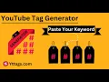 Youtube Tag Generator Create YouTube Tags Free Get Top Tags Keywords Ideas