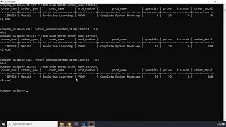 9 Calling the Postgres Stored Procedure in Python