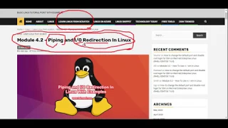 redirection in Linux with examples - MODULE 4 2A