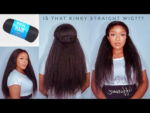 Download MP3 MIND BLOWING🔥IT'S WOOL😱😲 Crochet U-Part Wig Using Brazilian Wool| Macamy