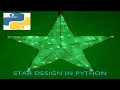 Star Design in Python IDLE Shell
