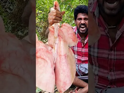 Full Goat Liver Cooking and Eating in village style making