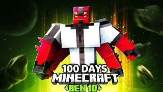 I Survived 100 Days as BEN 10 In Minecraft