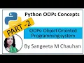 OOPS CONCEPTS PART 2 IMPLEMENTATION OF PYTHON CLASS OBJECTS ENCAPSULATION By Sangeeta M Chauhan
