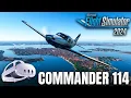 MSFS 2024 Flight with the Commander 114 in VR Meta Quest 3 RTX 4080S SU6