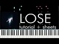 Download Lagu Niki - Lose - Piano Tutorial - Piano Cover - How to Play