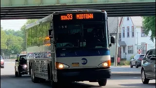 Midtown Bound 2008 MCI D4500CT 2215 SIM33C Express Bus At Richmond Av Lamberts Lane
