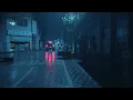 [4K] Gentle Night Rainy Street, Thunderstorm and Umbrella Sounds. 깊은 수면에 도움을 주는 차분한 빗소리와 천둥소리.