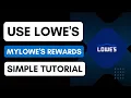 How to Use Lowe s MyLowe s Rewards