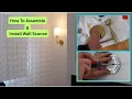 How To Install Rechargeable Wall Sconce Light Fixture Set with Remote Controls
