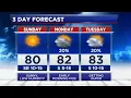 Pollen problems overall nice weekend weather