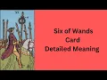 Six of Wands Tarot Card Meaning Minor Arcana Learn Tarot With Nidhi