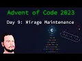 Advent of Code 2023 Python - Day 9 Mirage Maintenance
