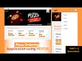 Pizza Ordering App using Next js Backend PART 2 Responsive Dashboard using Next js