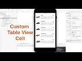 Custom iOS Table View Cell