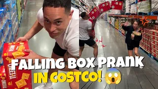 Falling Box Prank in Costco! 😱