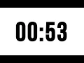 53 Second Timer Without Music Simple Countdown With Alarm At The End