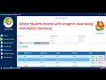 Part 15 Library Management System in Java Swing Delete Student Record with Image in Java Swing