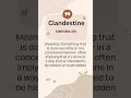 Lagu Word of the day - Clandestine | Learn english with @Arcane-engofficial
