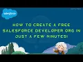 How to Create a FREE Salesforce Developer Org with Agentforce Data Cloud
