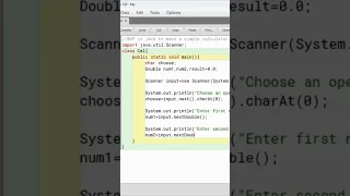 Wap to make simple calculator using switch case