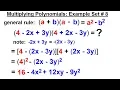 Algebra - Ch 5 Polynomials 26 of 31 Multiplying Polynomials Example Set