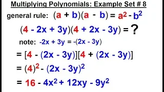 Algebra - Ch 5 Polynomials 26 of 31 Multiplying Polynomials Example Set