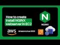 How to install nginx webserver in amazon linux 2023