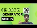 QR-Code Kaise Banaye using NODE JS HINDI