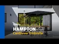 Coolaroo Hampton cantilever outdoor umbrella