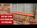The Best Way to Run an Extension Cord Through a Window