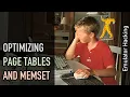 Emulator hacking Optimizing page tables and memset