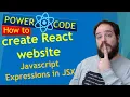 How to create React website Javascript Expressions in JSX Power Code