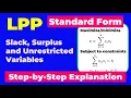 Master LINEAR PROGRAMMING with Standard Form in Just 7 Minutes