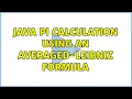 Java Pi Calculation using an Averaged-Leibniz formula