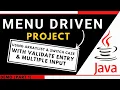 How to make Menu Driven Program in java using switch case and do-while loop part 1