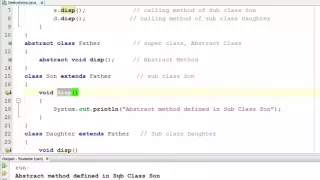 111 Example of Abstract Class and Abstract Method in Java Programming Hindi