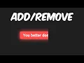 Add and Remove HTML Elements in JavaScript